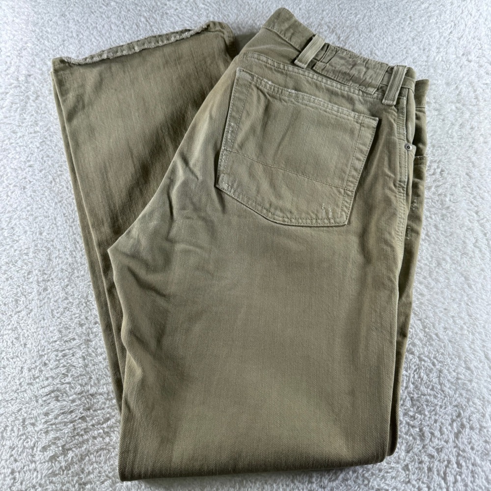 Y2K Ralph Lauren 36x32‎ Khaki Pants Bootleg Men's Tan Retro Clean Used Chino